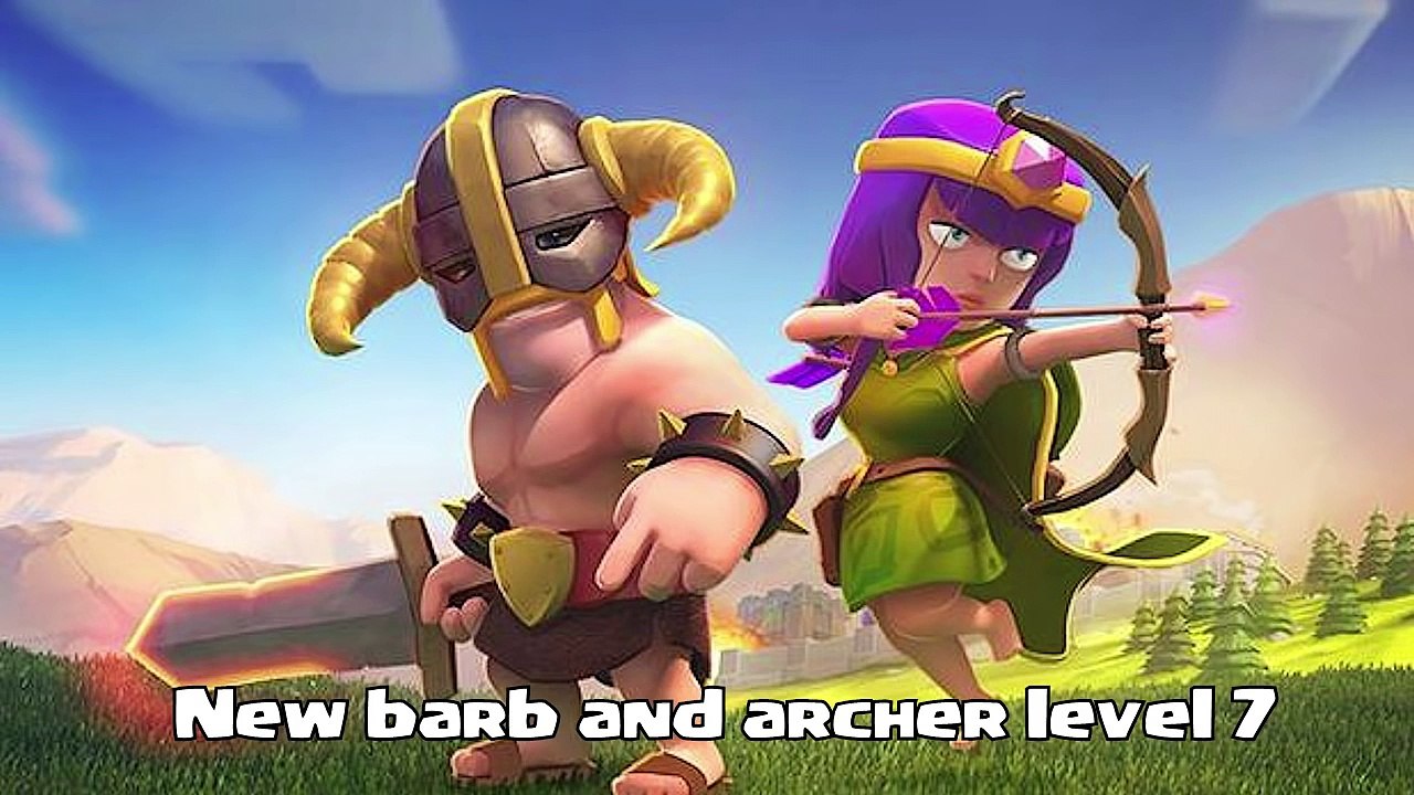 Part 2 Clash of clans - barbarian level 7 & Archer level 7 upgrades.