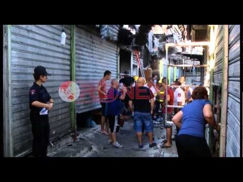 Tiranë, Zjarr te “5 Maji”, digjen disa biznese, shkak një shkëndijë elektrike-Ora News