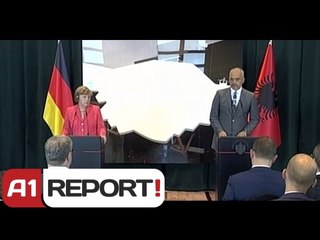 A1 Report - Tirane, konferenca e plote Merkel-Rama