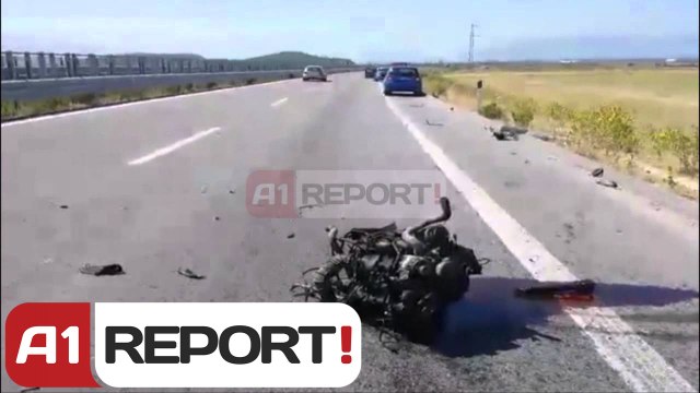 A1 Report - Vlorë, makina del nga rruga aksidenti krijoi idenë e shpërthimit