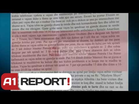 A1 Report - Akuza: Gruaja e futbollistit vdiq nga pakujdesia, në gjyq 2 mjekë