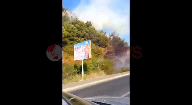 Zjarr në Shëngjin, flakët përparojnë drejt banesave - Ora News- Lajmi i fundit-