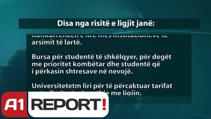 Скачать видео: A1 Report - Raporti i komisionit, ja 16 risitë e ligjit të ri për arsimin e lartë