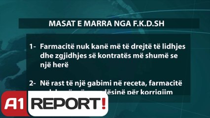A1 Report - Skandali me rimbursimin e barnave kontratë të re me të gjitha farmacitë