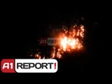 A1 Report - Mallakastër, zjarri djeg 89 hekratë tokë dhe u afrohet puseve të naftës