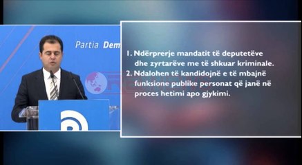 Platforma e PD-së: Test droge për zyrtarët e lartë, do u verifikohen gjurmët e gishtave