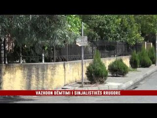 VAZHDON DËMTIMI I SINJALISTIKËS RRUGORE