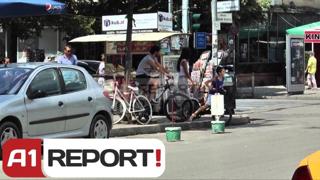 A1 Report - Ecja në trotuaret e Tiranës një sfidë e vërtetë, shkak tavolinat e lokaleve