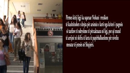 Dekreti i Presidentit. Rrëzohet ligji për arsimin e lartë