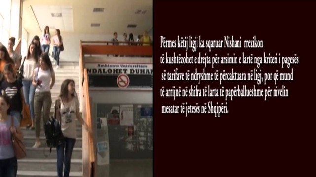 Dekreti i Presidentit. Rrëzohet ligji për arsimin e lartë