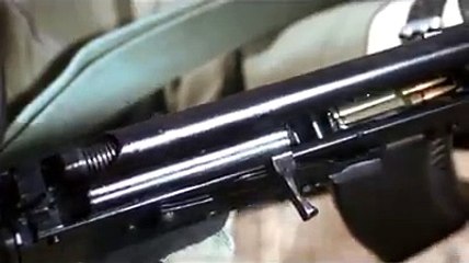 Ak-47 in slow motion.