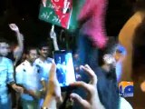PTI Workers Celebration Outside Zaman Park
