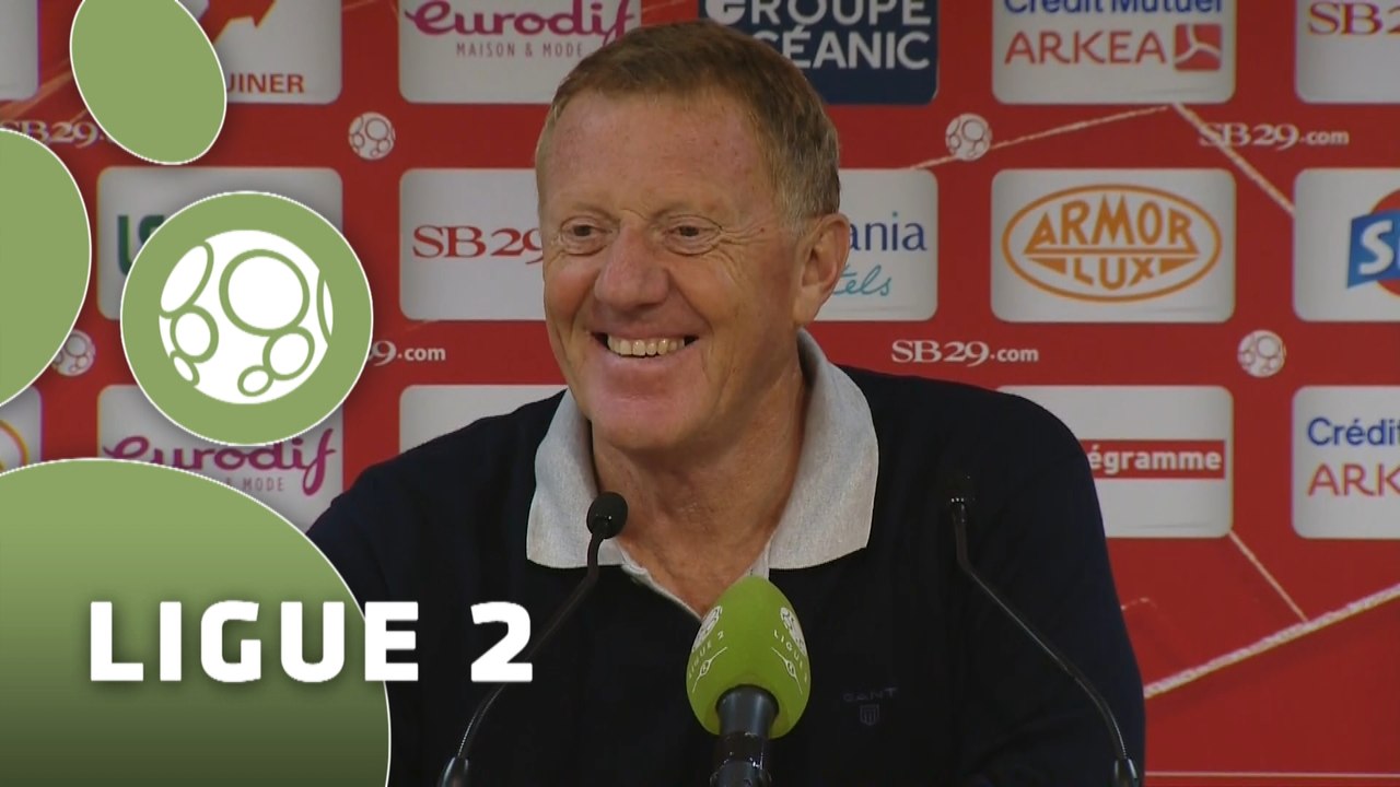 Conférence de presse Stade Brestois 29 - AC Ajaccio (1-0) : Alex  DUPONT (BREST) - Olivier PANTALONI (ACA) - 2015/2016