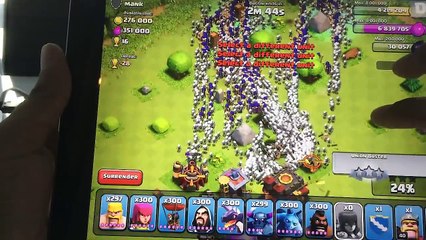 Clash of clans part 4- 300 witches and 300 dragons raid (Mass gameplay) (1)