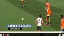 Vaya golazos de Cristiano Ronaldo, Gareth Bale y Casemiro en el entrenamiento