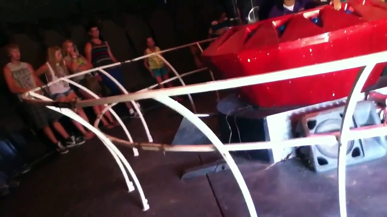 Riding the Gravitron Spaceship ( Carnival Ride )