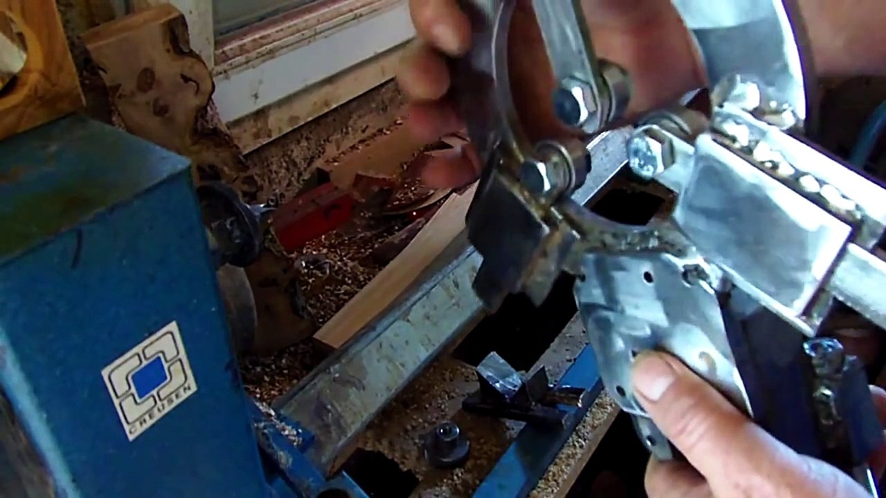 fabrication d'une lunette pour tour a bois