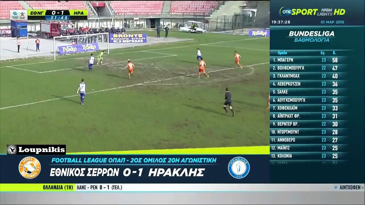 Εθνικός Γαζώρου  Ηρακλής 01 Στιγμιότυπα Football League 20η Αγ. 1/3/2015