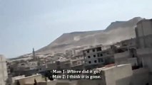 Syrian Army Mig 23 Drops Bombs On City