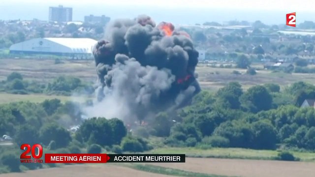 Grande-Bretagne : 7 morts liés au crash d'un avion dans un meeting aérien