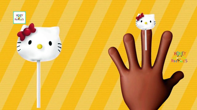 New Version Hello Kitty Cake Pop Finger Family Funny Cartoon Animation Nursery Rhymes For Children