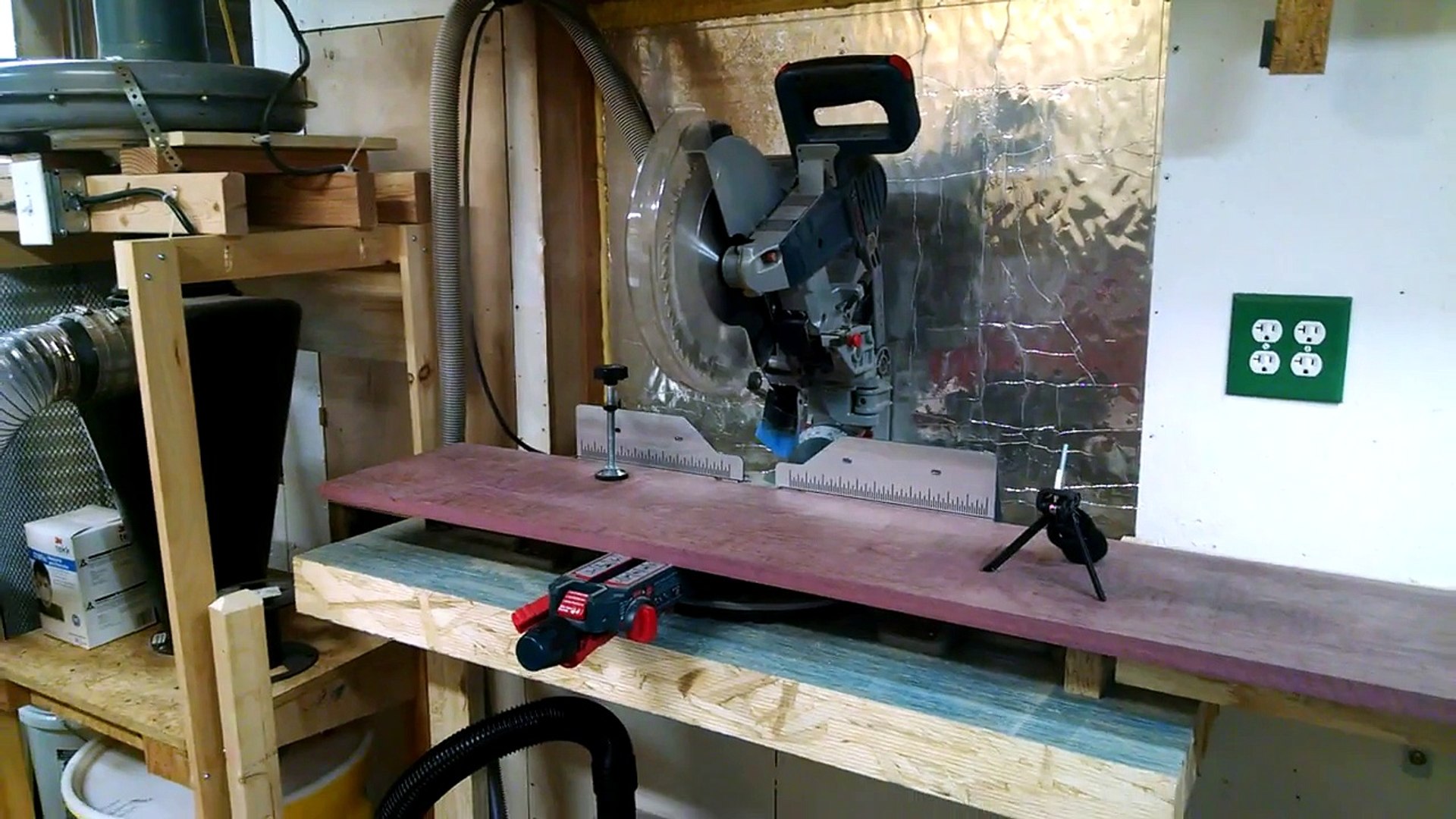 Dust Collection on my 12" Bosch Glide Miter Saw - video Dailymotion