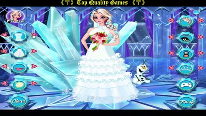 《〒》238 ♣ Disney Frozen Dress UP Games » Elsa Frozen Perfect Wedding Dress Game