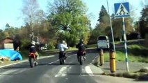 Supermoto / motard street stunts