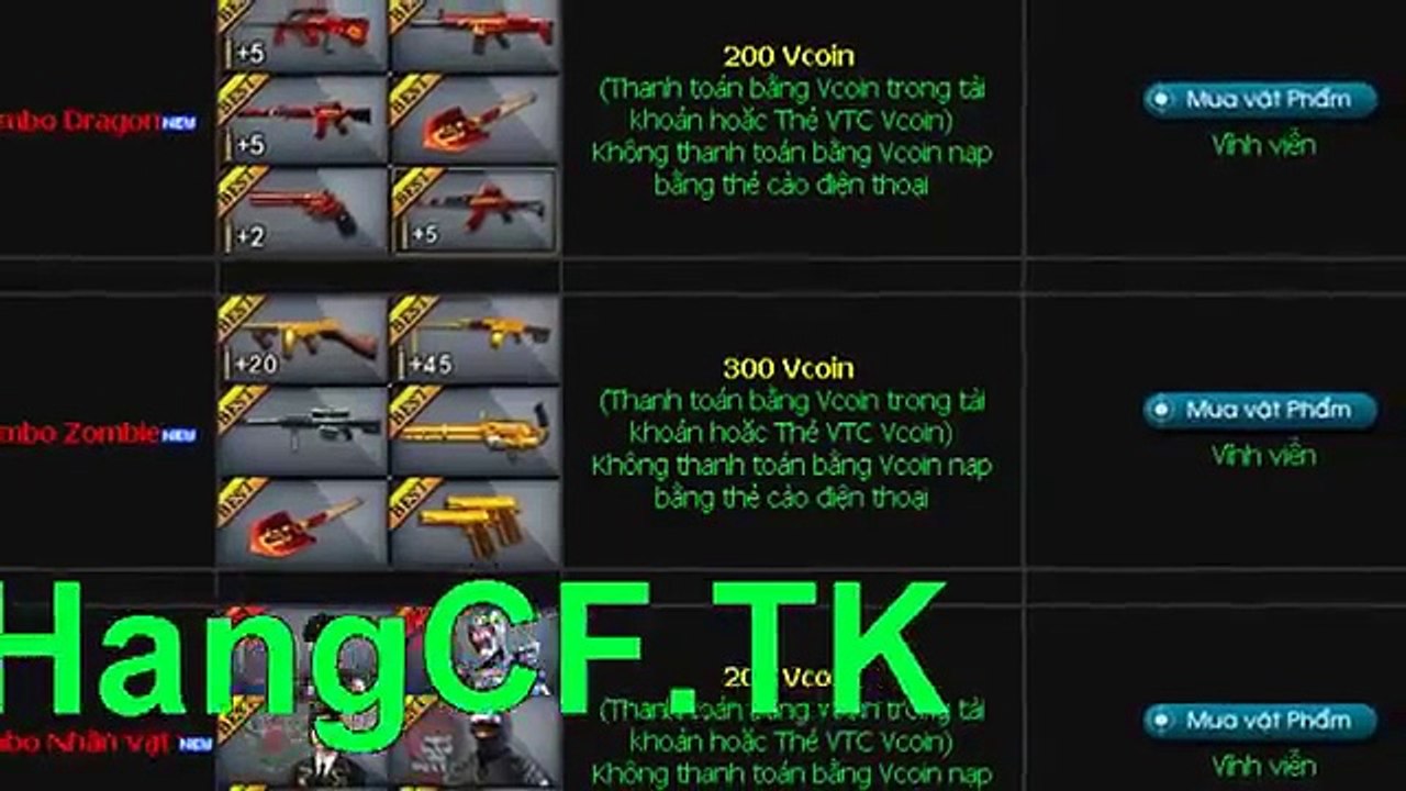 mua sung cf, ban sung cf , hack sung cf