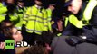 UK cops kick 'Occupy' protesters off Parliament Sq, Russell Brand delivers pizza