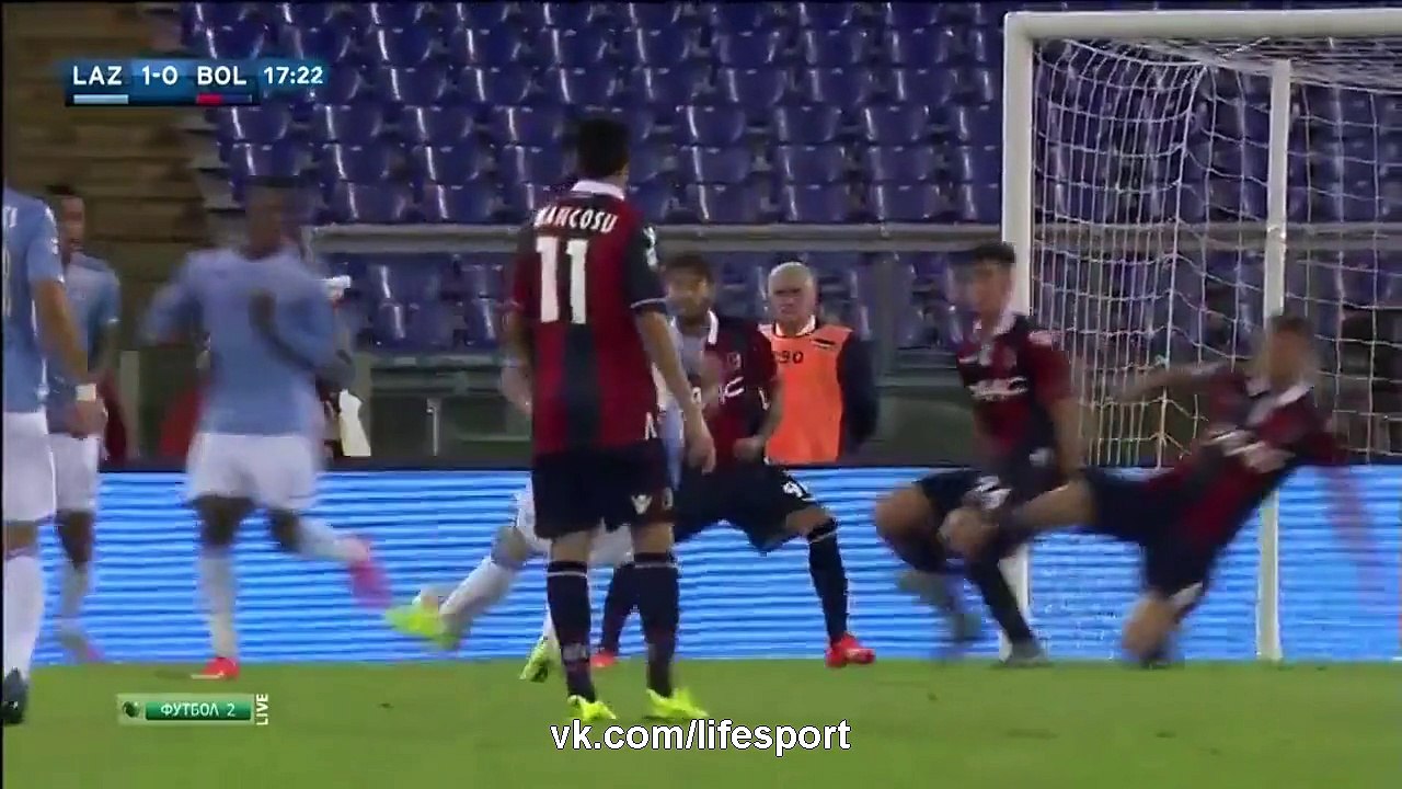 Lazio Vs Bologna 2-1 Highlights Serie A 22-08-2015