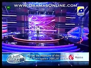Zamad Baig Singing very Nice Song in Pakistan Idol Gala Round