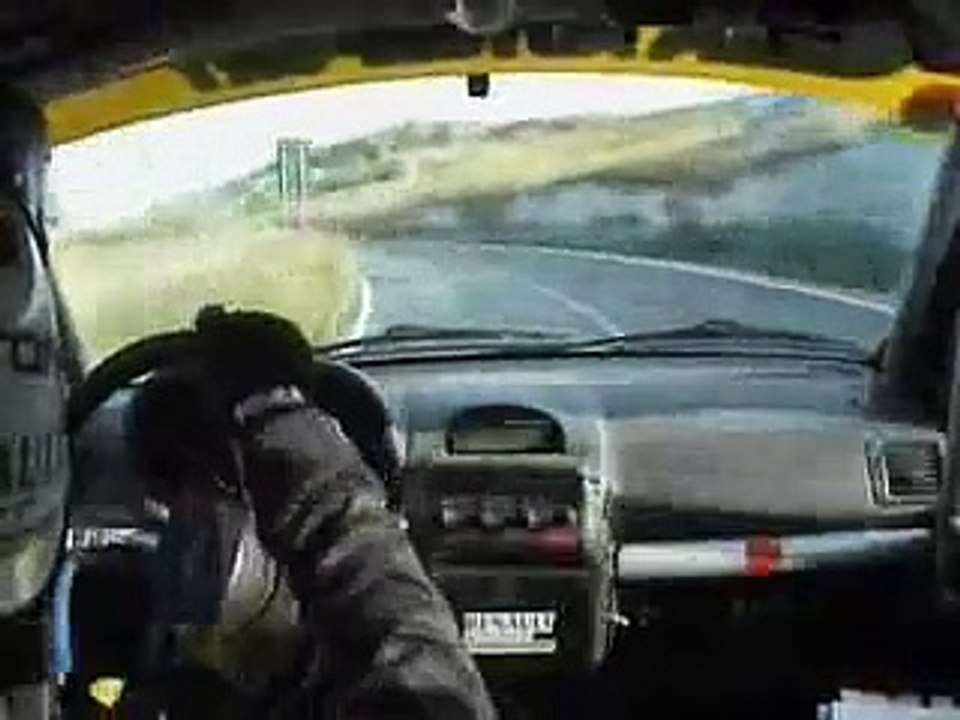 Clio sport rallye on board cam