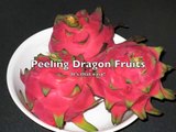 Peeling a Dragon Fruit