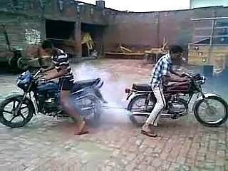 two mental bikers