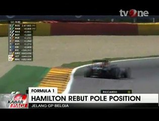 Lewis Hamilton Rebut Pole Position di GP Belgia