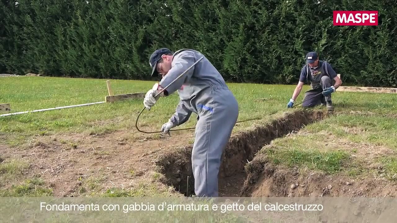 Maspe Moduli per la costruzione di muri di cinta, muri di confine, muri esterni e di recinzione