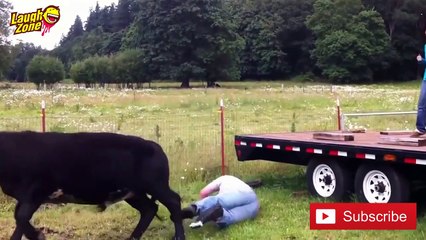 sFunny video people fail bull fighting - Funny Video - Funnu Fails