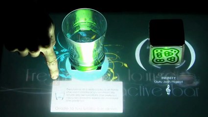 Multitouch table Bar application by Freshpatata - Reactivision Fiducials + Flash