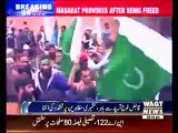 Kashmiri wriggling Pakistani Flag In Sri Nagar