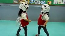 꼬마소녀들의 태권도 겨루기ㅋㅋㅋ Epic little girls taekwondo fight