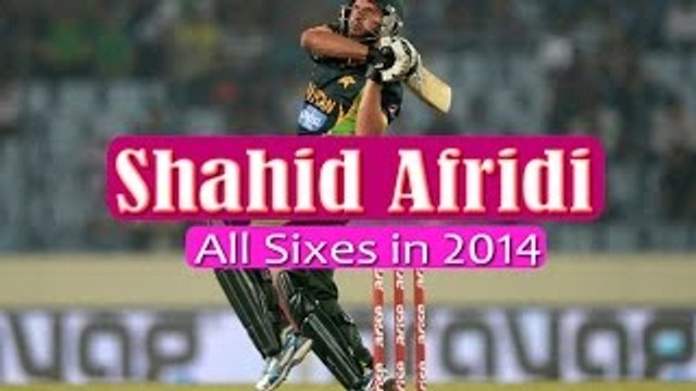 Asia cup 2014 Shahid Afridi 5 Sixes Pakistan Vs india Highlights