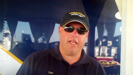 Dan Kissling demonstrates the process for measuring a TF FC tire