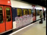train défoncé graffiti tag