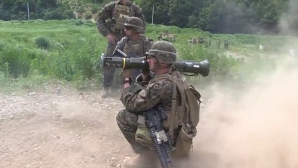 Powerful AT4 and SMAW Rocket Launcher in Action Shoot by Marines