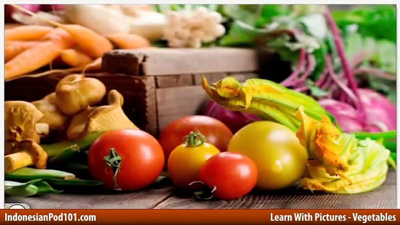 Learn Indonesian Vocabulary with Pictures - Get Your Vegetables!