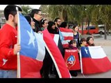 manifestacion por estudiantes chilenos