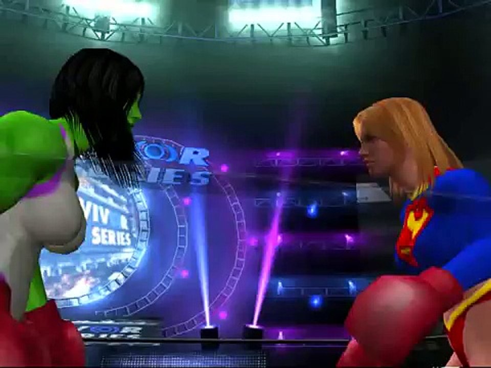 Boxing - Supergirl vs She-Hulk (HD)