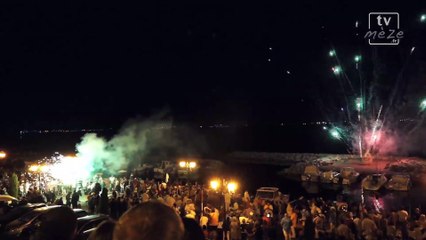 Feu d'artifice du défilé d'ouverture de la fëte de Mèze 2015