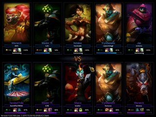 10v1 Baron. League of Legends